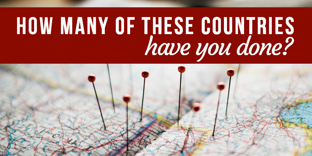 QUIZ: How many of these countries have you done?